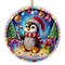 Cute Penguin in Winter Wonderland Ornament, Colorful Holiday Keepsake for Christmas Tree
